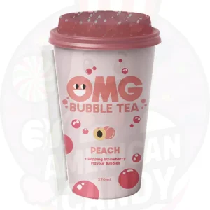 OMG Bubble Tea Peach and Strawberry 270ml