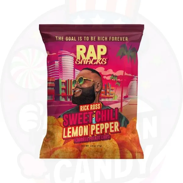 Rap Snacks Chips Rick Ross Sweet Chili & Lemon Pepper 71g