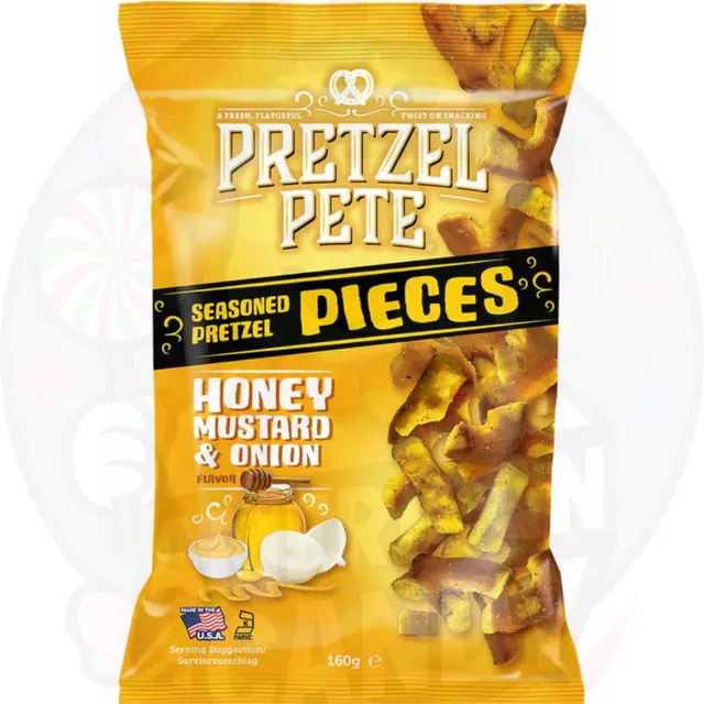 Pretzel Pete Pieces Honey Mustard & Onion 160g