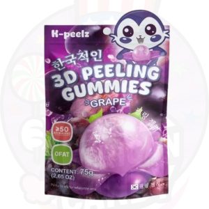 K-peelz 3D Peeling Gummies Grape 75g