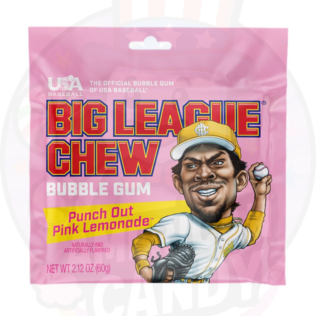 CANDY BIG LEAGUE 60 GR CHEW Pink Limonade