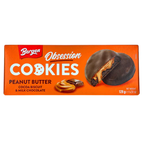 Bergen Obsession Peanut Butter Cocoa Cookies 128g