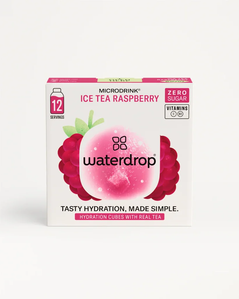 Waterdrop Ice Tea Raspberry 12 Pastillas Saborizantes
