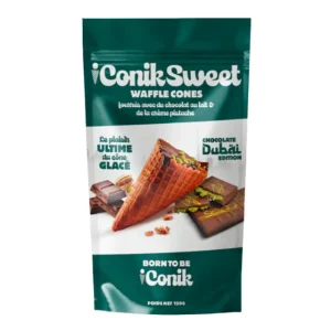 iConiksweet Waffle Cones Milk Chocolate & Pistachio Cream 120g