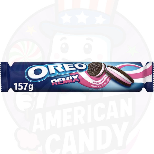Oreo Remix Rellenas de Crema Sabor Frambuesa y Vainilla 157g