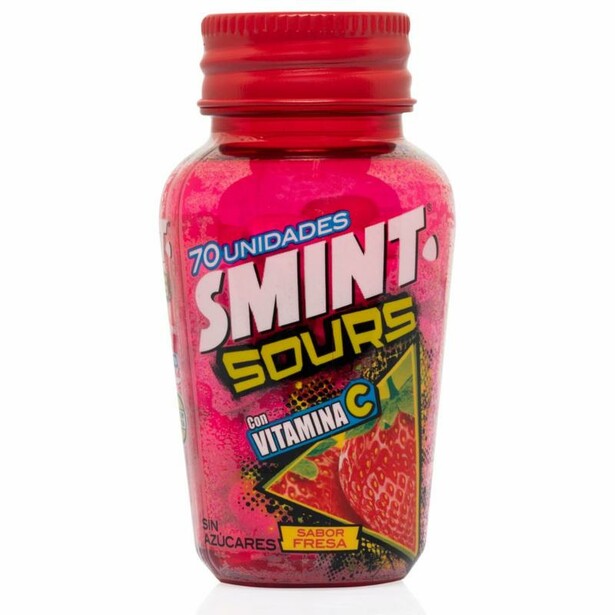 Smint Sours Fresa Caramelo Comprimido Sin Azúcar 49 g