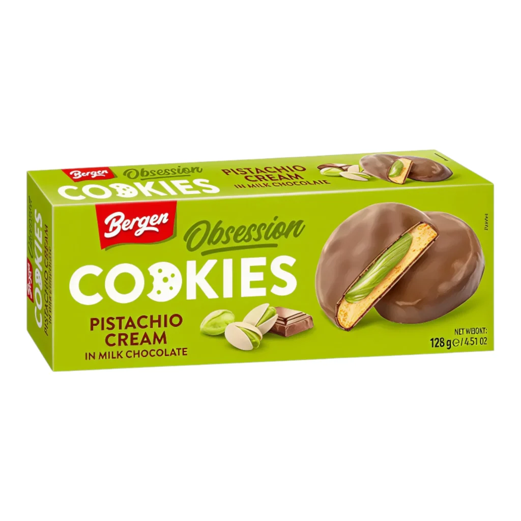 CANDY BERGEN 128 GR OBSSESION PISTACHIO MILK CHOCOLATE