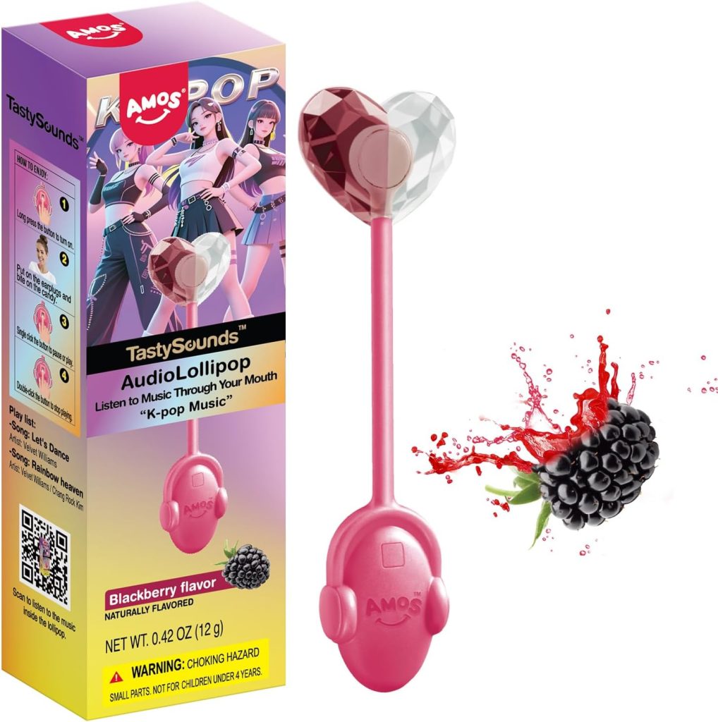 Amos Música Piruletas Chuches Sabor Blackberry