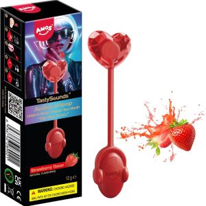 Amos Música Piruletas Chuches Sabor Fresa