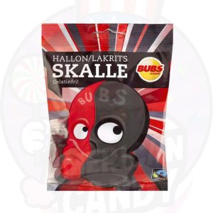 Bubs Skalle Frambuesa Regaliz 90g