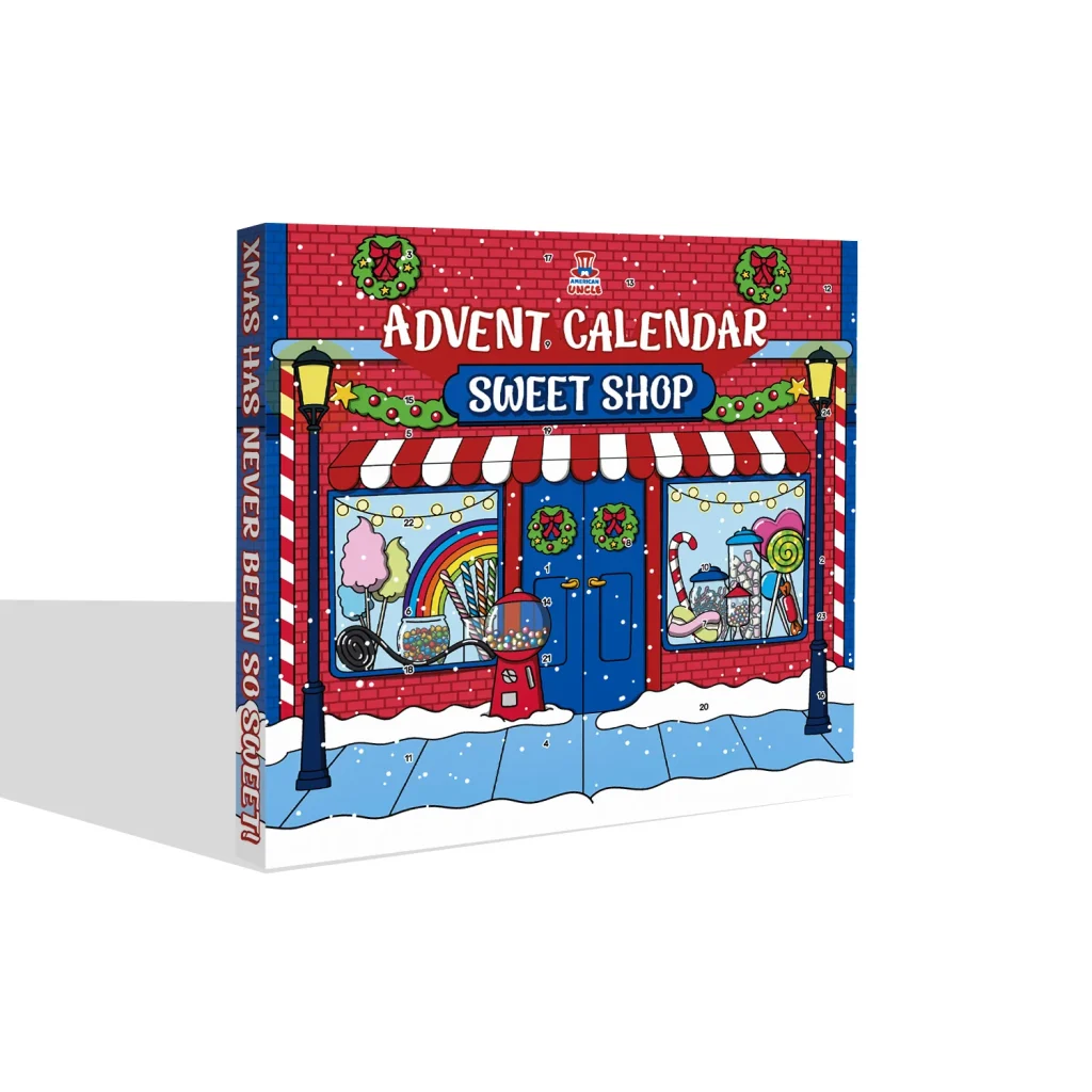 Sweet Shop, Calendario de Adviento de 24 snacks dulces y caramelos de todo el mundo