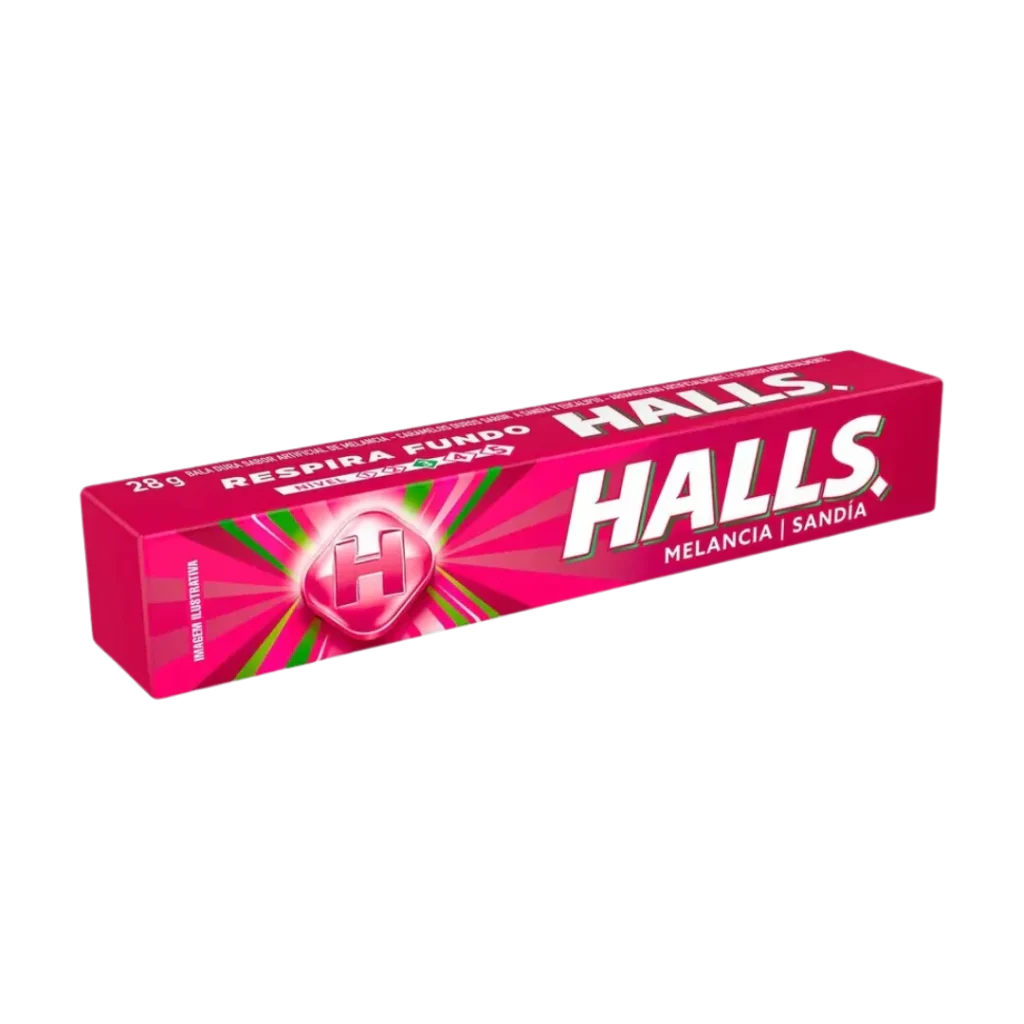 Halls Sandía Caramelo Sin Azúcar 32g
