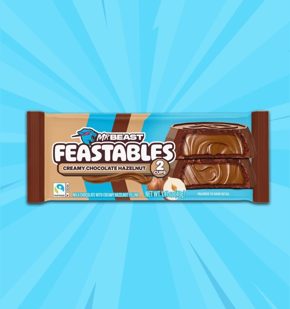 Mr Beast Feastables Cups Creamy Chocolate Hazelnut  40g
