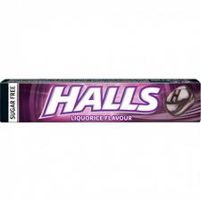 Halls Regaliz Caramelo Sin Azúcar 32g
