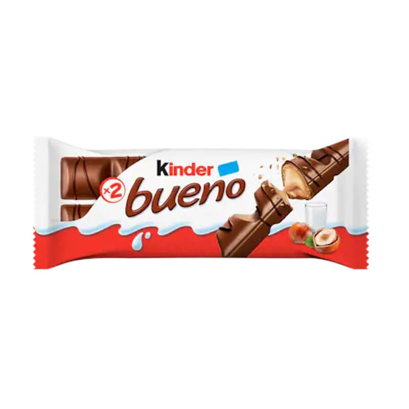 Kinder Barritas de Chocolate con Leche y Avellanas  43g
