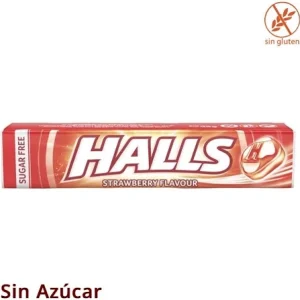 Halls Fresa Caramelo Sin Azúcar 32g