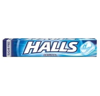 Halls Eucalipto Caramelo Sin Azúcar 32g