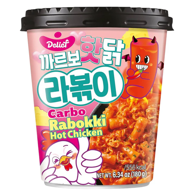 Delief Rabokki Hot Chicken Carbo 180g