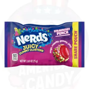 CANDY NERDS 75 GR GUMMY CLUSTERS JUICED