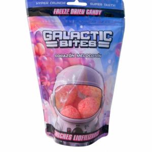 Galactic Bites Corazon Melocoton Liofilizados 50g
