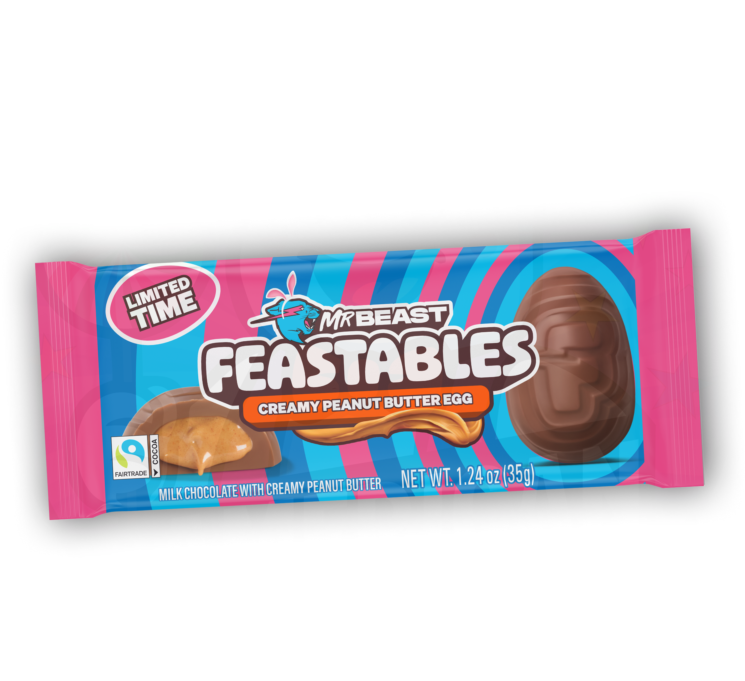 Mr Beast Feastables Creamy Peanut Butter Egg  35g