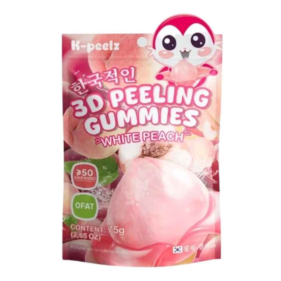 K-peelz 3D Gummies White peach 75gr