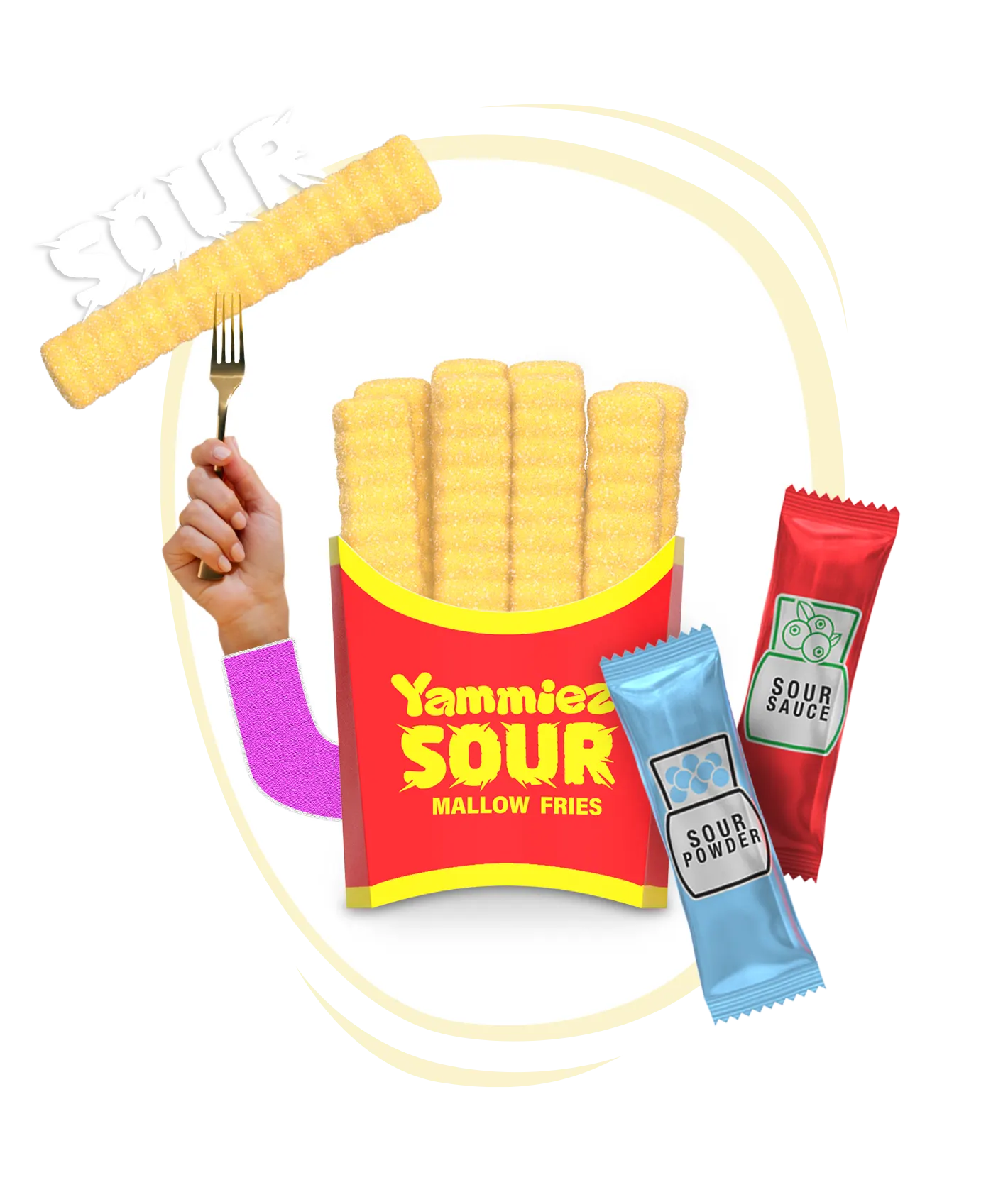 Yammiez Papas fritas Sour  48g