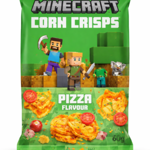 SNACK MINECRAFT 60 GR CORN CRISPS PIZZA