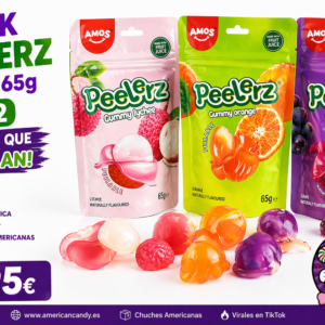 Peelerz Amos 65g Pack 3X2 – Gomitas que se pelan | Chuches originales y gominolas americanas