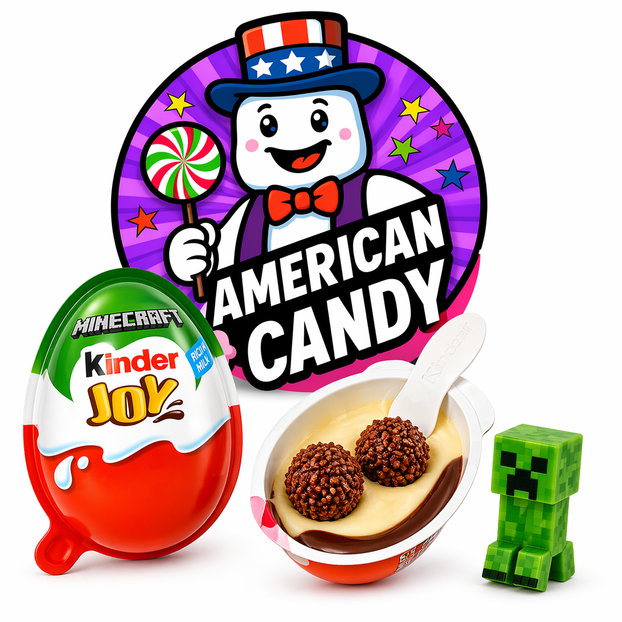 Kinder Joy Minecraft Huevo  con Chocolate y Juguete | Edición Especial