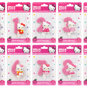 VELA HELLO KITTY C/NUM.BLISTER UNIDAD