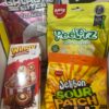 Pack Surtido de Chuches – Peelerz 65g, Galactic Bites, Jelibon Peach 80g y Snack Crunchy