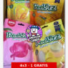 Pack Amos Peelerz 65gr 4x3 – Gominolas que se pelan (1 GRATIS) | Sabores Fruta