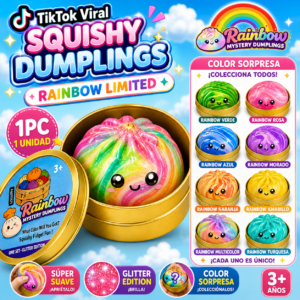 TikTok Viral Squishy Dumplings Rainbow Limited 1Pc