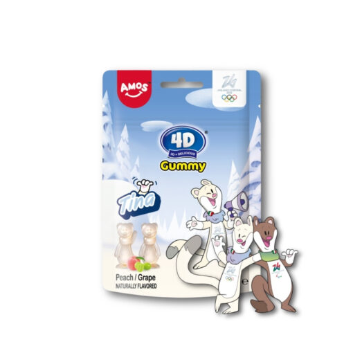 AMOS 4D TINA GUMMY PEACH GRAPE 50g