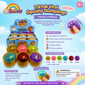 TikTok Viral Squishy Dumplings Light Effect 1 Unidad