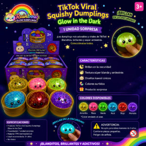 TikTok Viral Squishy Dumplings Glow in the Dark – 1 Unidad