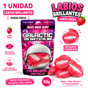 Labios Brillantes Liofilizados Galactic Bites 50g