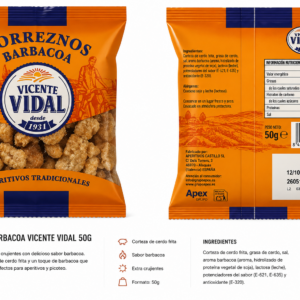 Torreznos Barbacoa Vicente Vidal 50g
