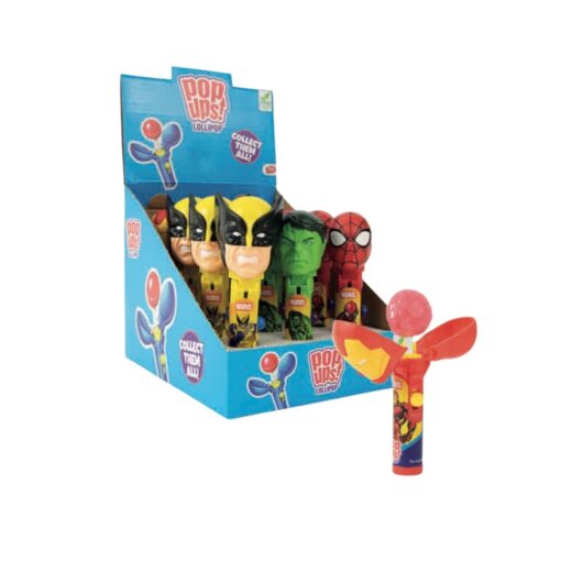 Pop Ups Lollipop Marvel Mix 72g 1pc