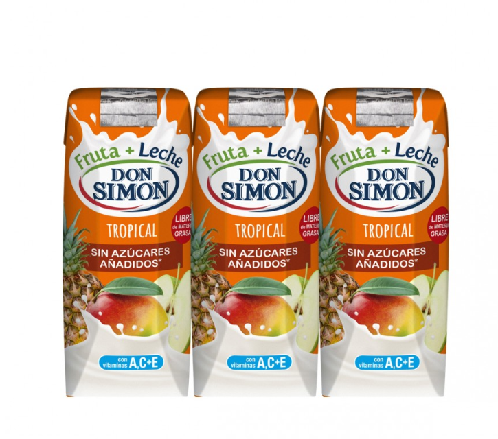 Fruta + Leche Tropical Don Simón Pack 3