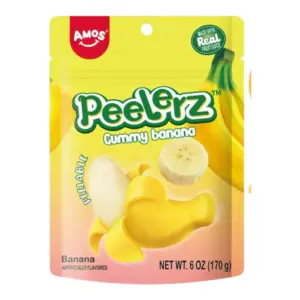 Amos Peelerz Gummy Banana 65g HALAL