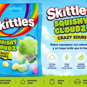 Skittles Squishy Cloudz Crazy Sours 94g