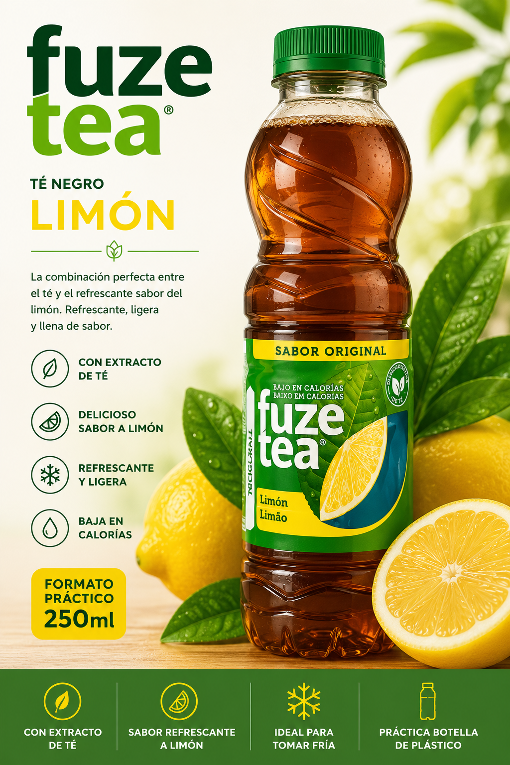 Fuze Tea Limón 250ml