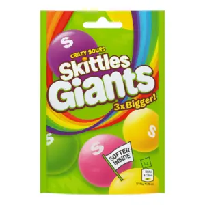 CANDY SKITTLES 132 GR GIANT SOURS 132g