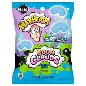 Warheads Sour Clouds Cotton Candy 85g