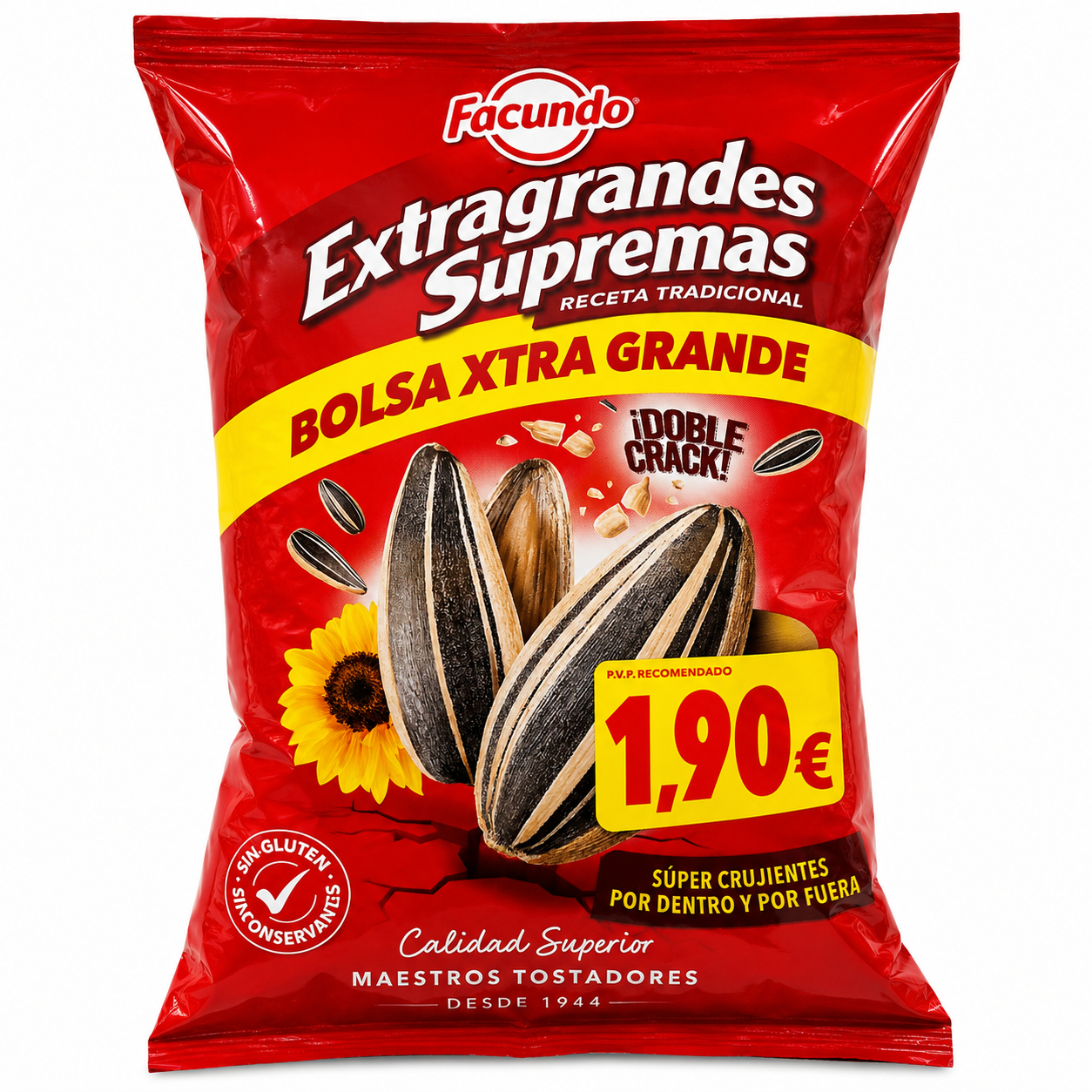 Facundo Extragrandes Supremas Bolsa Xtra Grande 240g