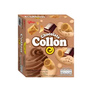 Glico Chocolate Collon Biscuit Roll 41g