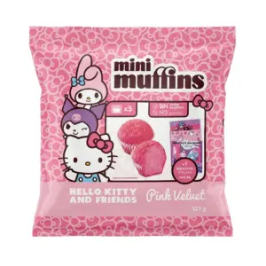 Hello Kitty & Friends Mini Muffins Pink Velvet 125g