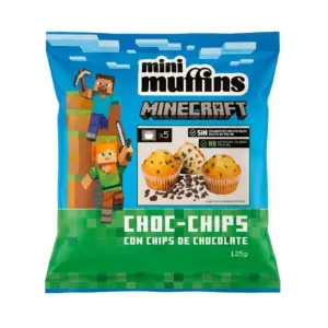 Minecraft Mini Muffins Choco Chips 125g